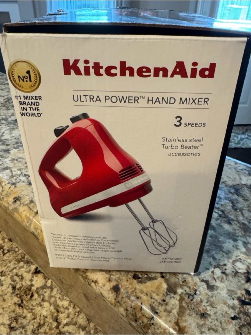 KitchenAid Red Ultra Power Hand Mixer